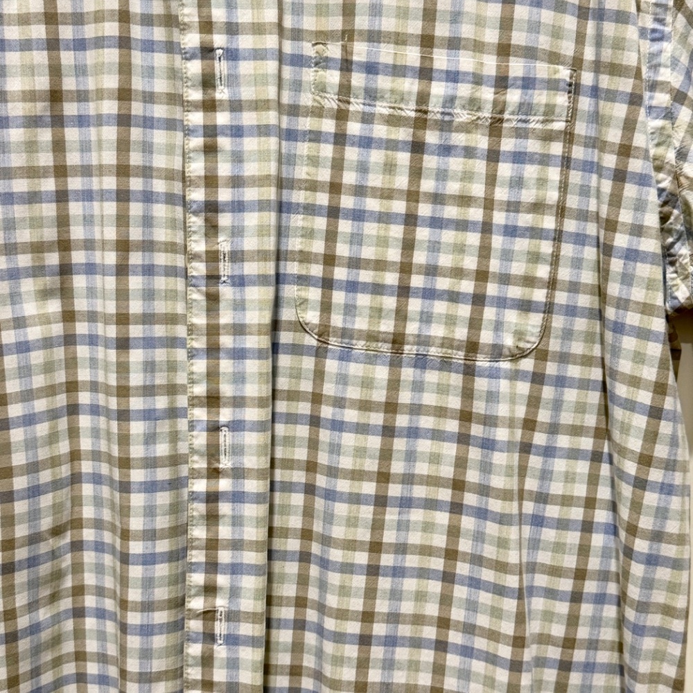 Izod Mens Cotton Short Sleeve Button Up Shirt Size Large - Picture 4 of 6